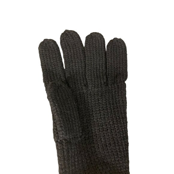 Sonoma Everyday Knit Gloves 4-Way Stretch Black One Size - Picture 5 of 7